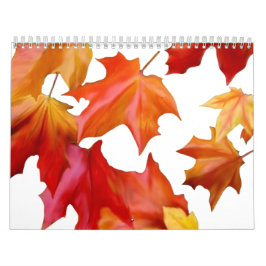 Folhas de outono de Calendário