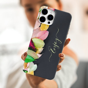 Folhas de outono de capas de iphone isoladas