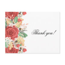 Folhas de outono de rosa vermelha de cartões de ag