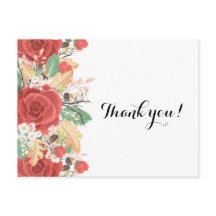 Folhas de outono de rosa vermelha de cartões de ag