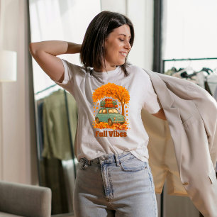 Folhas de outono de Vibes Retro Car Folhas de Outo