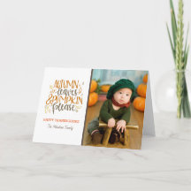 Folhas de outono e Bombeiros, por favor, Cartão de