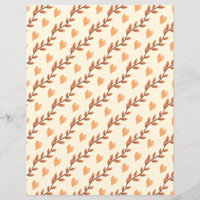 Folhas de outono e Corações (Frente)