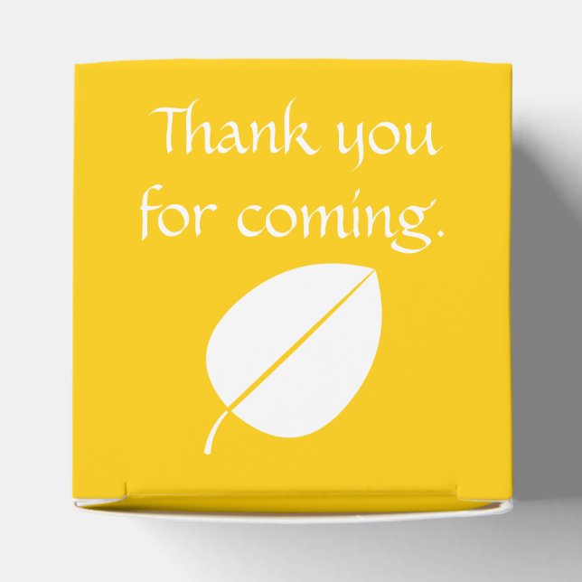 Folhas de Outono em Caixa de Favor Amarelo (Topo)
