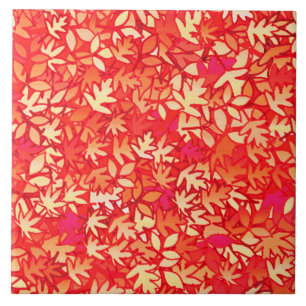 Folhas de outono, laranja de coral