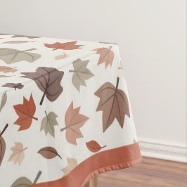 Folhas de Outono Rústicas Toalha de Mesa Bege