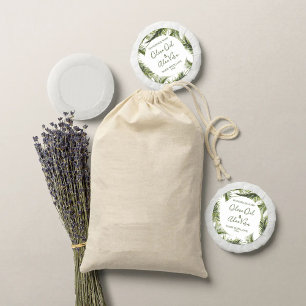 Folhas de Padrão Floral de Etiqueta de Sabão Per