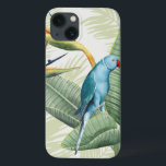 Folhas De Palma Com Pássaro Azul<br><div class="desc">Palm Sai Com Artista De Pássaro Azul: Grace Popp</div>