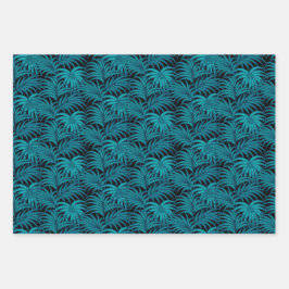 Folhas de Palma Tropicais Noturnas