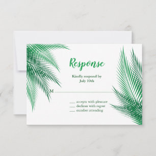 Folhas de palmeira verdes clássicas RSVP