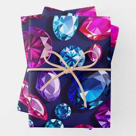 Folhas de Papel Coloridas de Arrasto de Joias