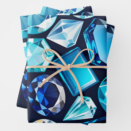 Folhas de Papel Coloridas de Arrasto de Joias