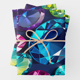 Folhas de Papel Coloridas de Arrasto de Joias