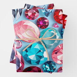 Folhas de Papel Coloridas de Arrasto de Joias