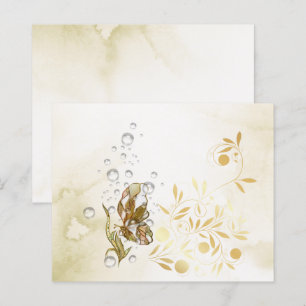 Folhas de papel da Borboleta Elegante e da Pearl F