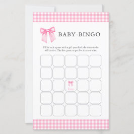 Folhas de Papel de Bingo para Chá de Bebê com Arco