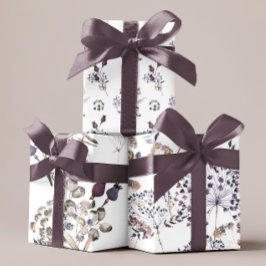 Folhas de Papel de Embrulho Botânico Boho 