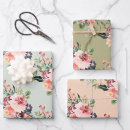 Folhas de Papel de Moldagem de Buquê de Peony Wate