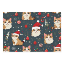 Folhas de Papel de Moldagem de Natal de Kitten