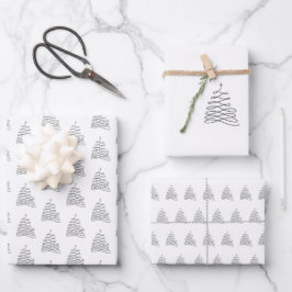 Folhas de Papel de Moldagem de Natal em Árvore