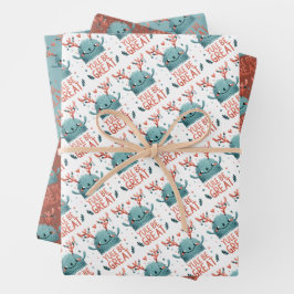 Folhas de papel de moldagem de natal fofinha de Ex
