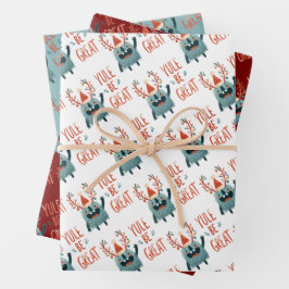 Folhas de papel de moldagem de natal fofinha de Ex