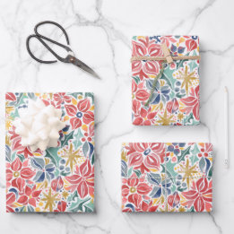 Folhas de Papel de Moldagem Floral de Feriado Colo