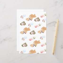 Folhas de Papel de Padrão Wagashi Japonesas