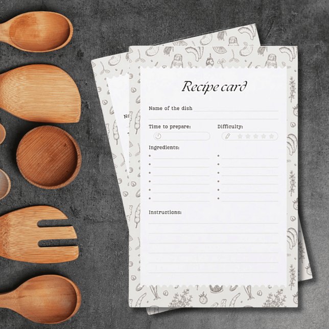 Folhas de Papel de Receitas da Sua Família (Criador carregado)
