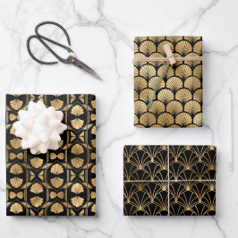 Folhas de papel Dourado e preto para moldagem na A