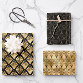 Folhas de papel Dourado e preto para moldagem na A