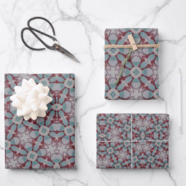 Folhas de papel para ondulação de borgonha e lacre