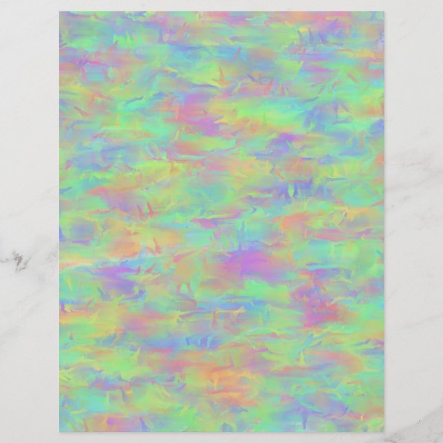 Folhas de papel planas com padrão de multicores ab (Frente)