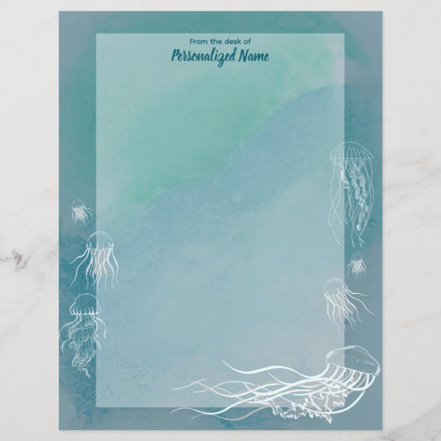 Folhas de Papel Sem Linhas Jive-Jellyfish (Frente)