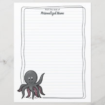 Folhas de Papel Vinculadas a Octopus Octavia