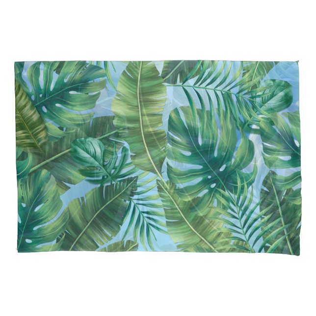 Folhas de plantas verdes tropicais (Frente)