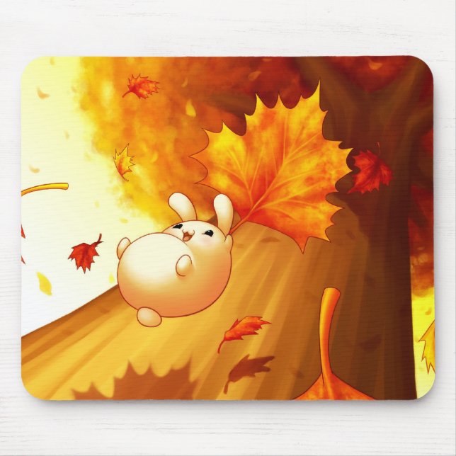 Folhas de queda Mousepad (Frente)