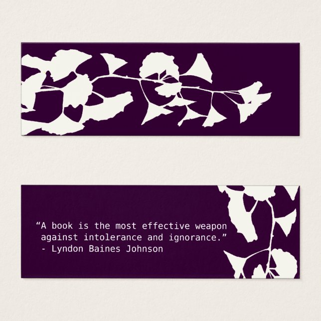 Folhas de Ramificação de Árvore Floral Ginkgo (Frente & Verso)