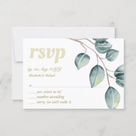 Folhas de Verde de Eucalipto Casamento RESPOSTA ME