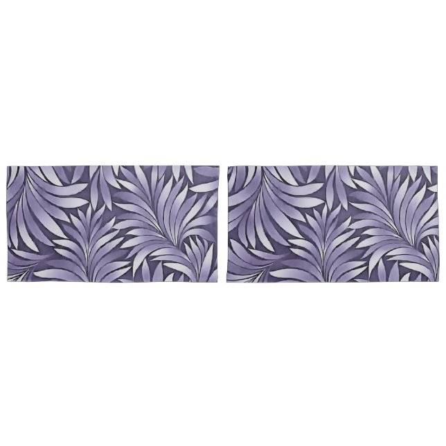 Folhas Decorativas em Ametista e Branco (Frente - conjunto)