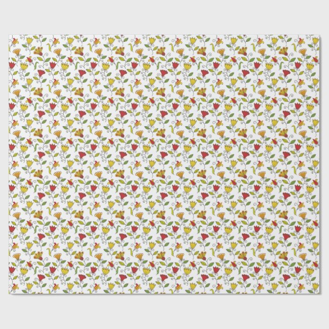 Folhas desdobradas e planas de papel de embrulho f (Aberto)