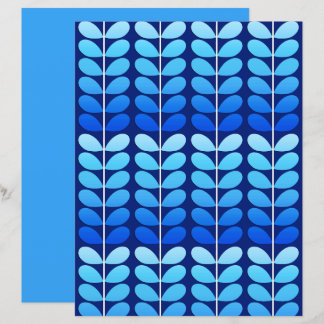 Folhas Dinamarquesas de Meados do Século, Azul Nav