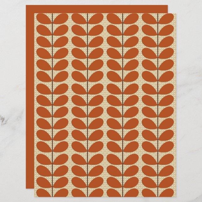 Folhas Dinamarquesas de meio século, Castanho de F (Frente/Verso)