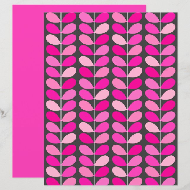 Folhas Dinamarquesas de meio século, Rosa de Fuchs (Frente/Verso)