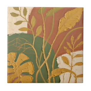 Folhas Douradas Abstrato