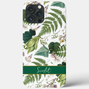 Folhas e flores de primavera verde modernas e eleg