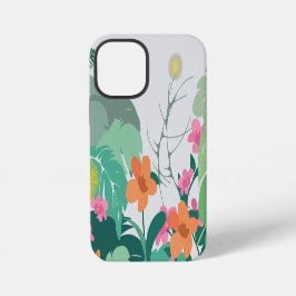 Folhas e Flores Pastel Tropical