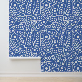 Folhas E Formas Azuis Modernas