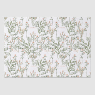 Folhas e verduras de pêssego doces e papel tecidos