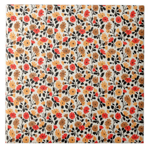 Folhas finais do padrão floral Art